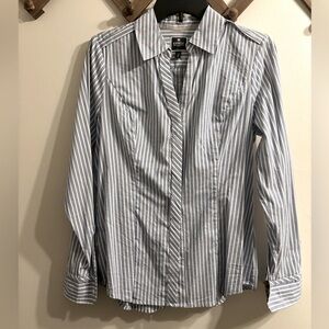 Express Stripe Button Up